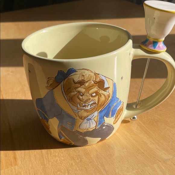 Disney Belle Mug with Chip Spoon - Light Yellow - Picture 2 of 6